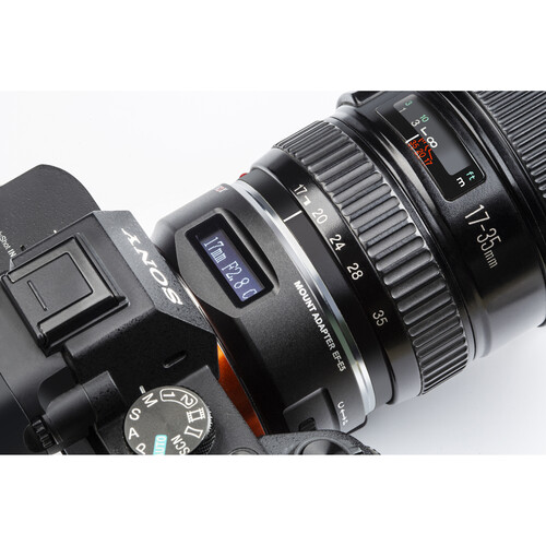 Viltrox EF-E5 Mark V Adapter Canon EF / EF-S na Sony sa OLED Displejom - 1